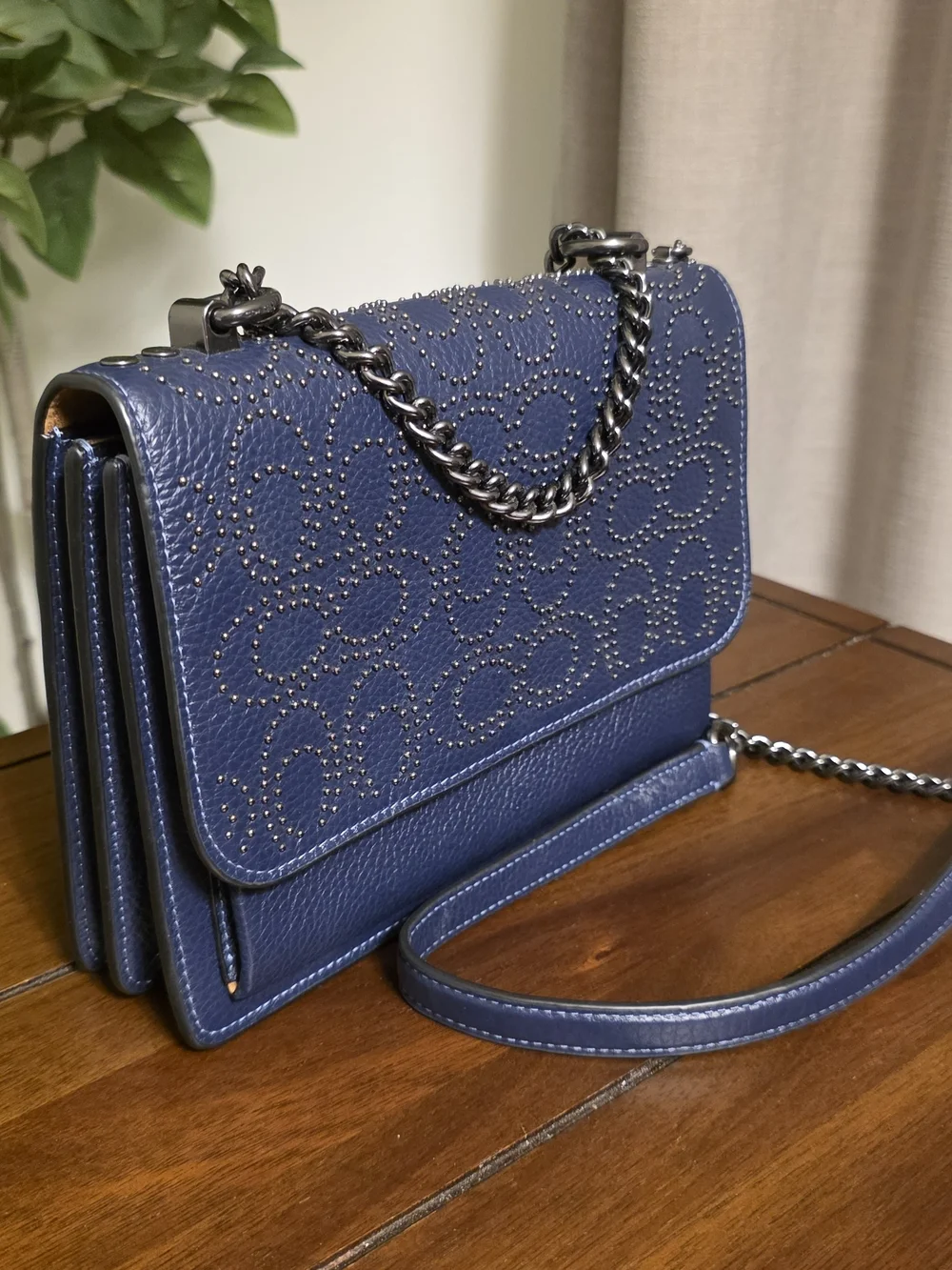 Coach Klare Navy Stud Crossbody or Shoulder Bag